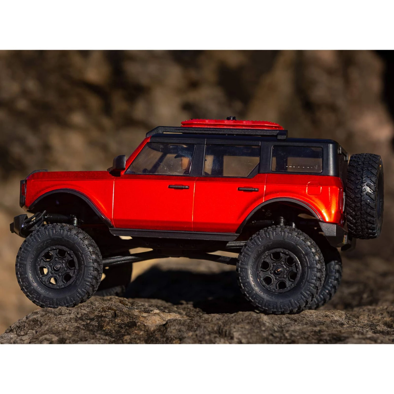 Axial 1/24 SCX24 2021 Ford Bronco 4WD Truck Brushed RTR, Red 3 Axial 1/24 SCX24 2021 Ford Bronco 4WD Truck Brushed RTR, Red - Image 3