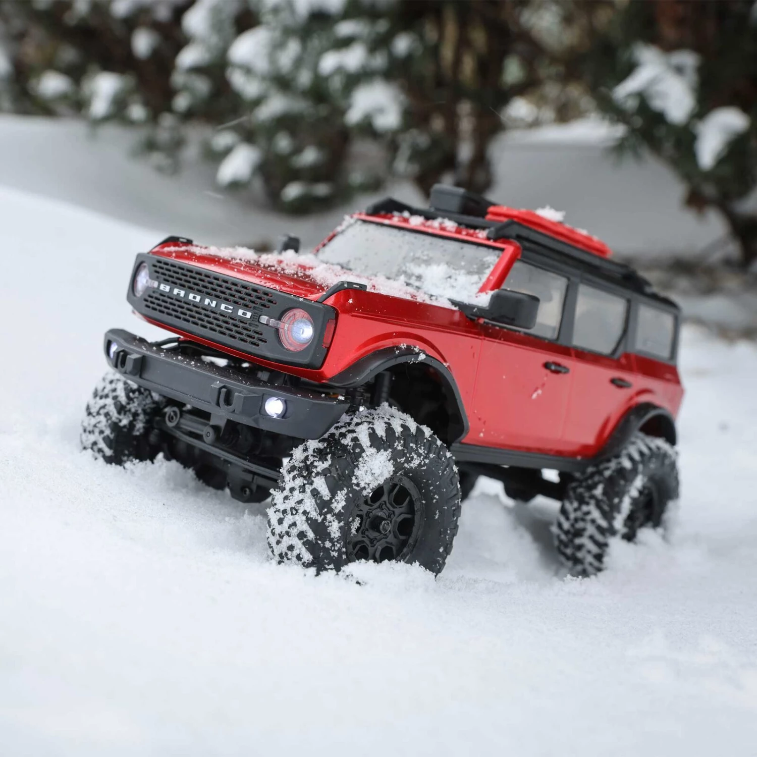 Axial 1/24 SCX24 2021 Ford Bronco 4WD Truck Brushed RTR, Red 6 Axial 1/24 SCX24 2021 Ford Bronco 4WD Truck Brushed RTR, Red - Image 6