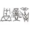 Axial Drop Bed Roll Cage Set: UMG 6x6