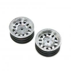 Axial 1/10 KMC Machete 1.9 Wheels, 12mm Hex, Satin Silver (2)
