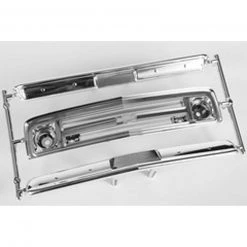 Axial Grille Bumpers Chrome, Black: 1967 Chevrolet C10