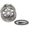 Axial 1/8 Oversize 8-Spoke 3.8 Beadlock Wheels, 17mm Hex, Chrome (2)