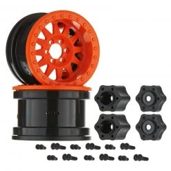 Axial 1/10 Method IFD 2.2 Beadlock Wheels, 12mm Hex, Orange (2)