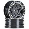 Axial 1/10 Walker Evans Street 1.9 Wheels, 12mm Hex, Black Chrome (2)