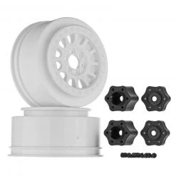 Axial 1/10 Method 105 2.2/3.0 Wheels, 12mm Hex, White (2)